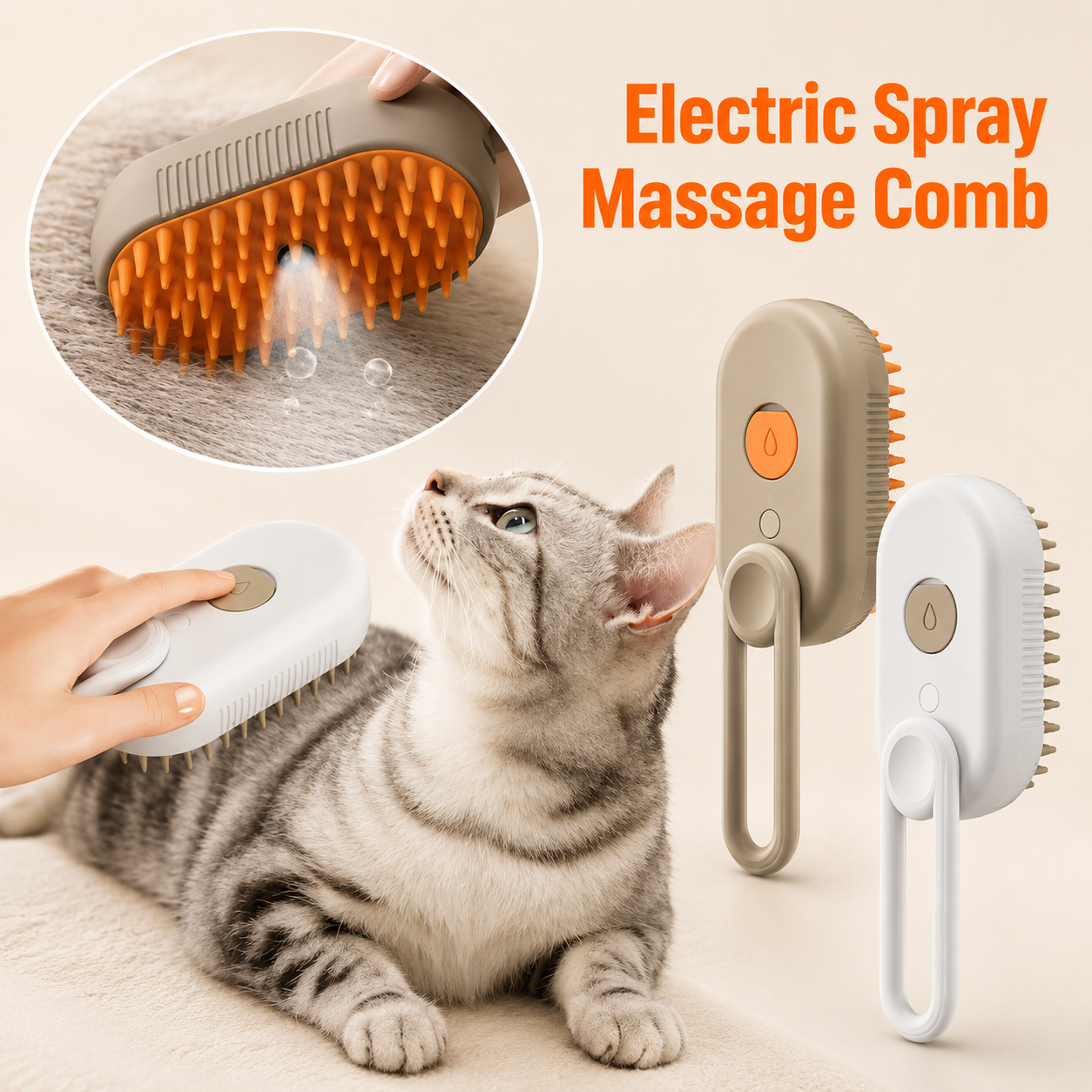 3 in 1 Pet Steam Brush